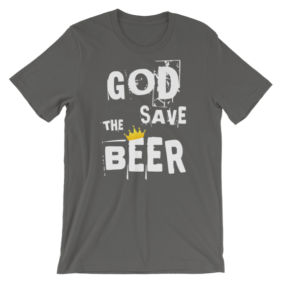 God Save The Beer Short Sleeve Jersey Asphalt T-Shirt