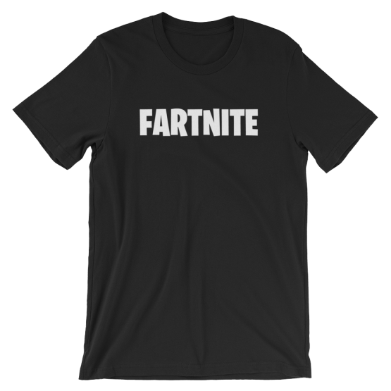 Fartnite Short Sleeve Jersey Black T-Shirt