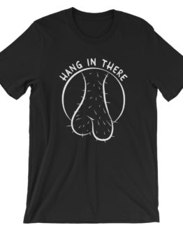 Hang In There Short Sleeve Jersey Black T-Shirt