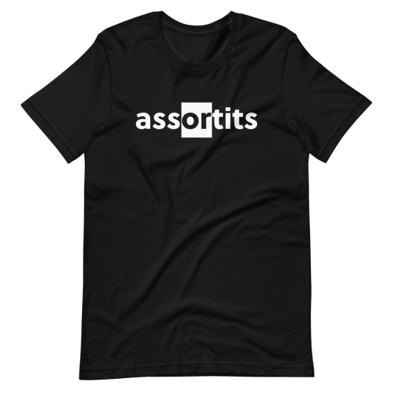 Assortits Short-Sleeve Black Unisex T-Shirt