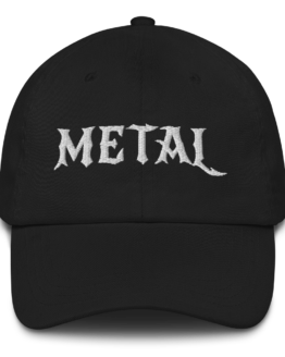 Embroidered Metal Dad hat front