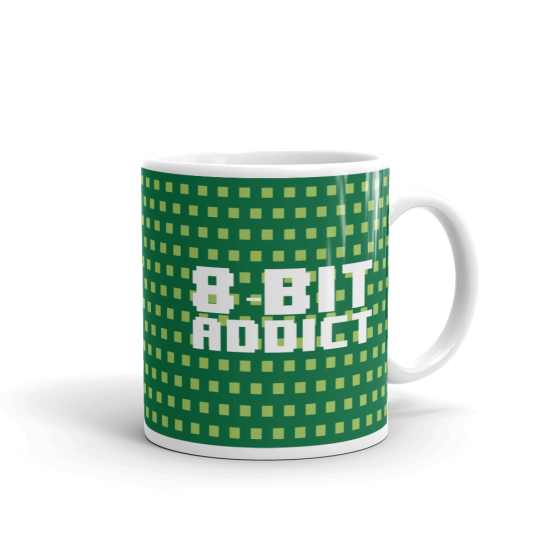 Retro 8 - Bit Addict Mug right