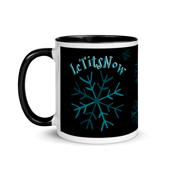 Le Tits Now Mug with Black Color Inside Front