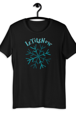 Let It Snow Short-Sleeve Unisex T-Shirt Black