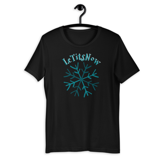Let It Snow Short-Sleeve Unisex T-Shirt Black