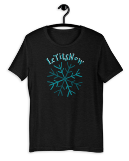 Let It Snow Short-Sleeve Unisex T-Shirt Black Heather