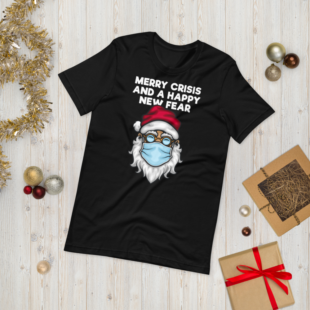 Merry Crisis And a Happy New Fear Christmas Mockup