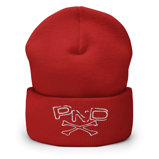 Punk Band PND Red Cuffed Beanie