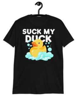 Suck My Duck Short-Sleeve Unisex T-Shirt Black