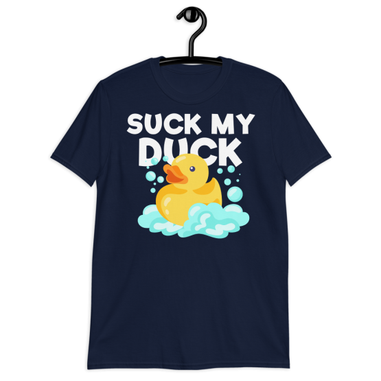 Suck My Duck Short-Sleeve Unisex T-Shirt Navy