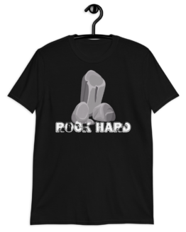 Rock Hard Short-Sleeve Black Unisex T-Shirt