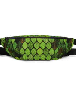 Summer Green Leaves Fanny Pack front