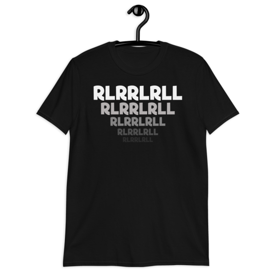 Paradiddle RLRRLRLL Unisex T-Shirt | Drummers Shirt | Percussionist Shirt | Drum Rudiment Tee