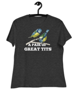 A Pair Of Great Tits Women's Relaxed Grey T-Shirt