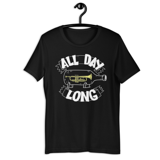 All Day Long Black Short-Sleeve Unisex T-Shirt