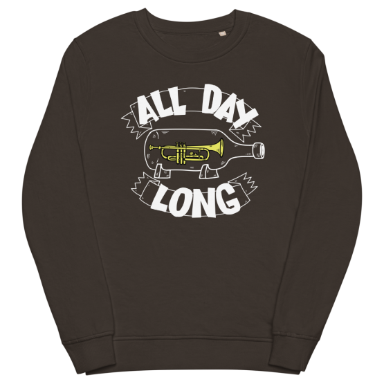 All Day Long Charcoal Unisex organic sweatshirt
