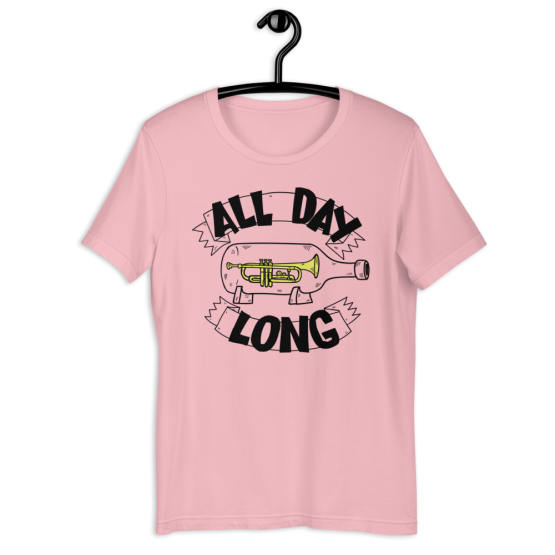 All Day Long Pink Short-Sleeve Unisex T-Shirt