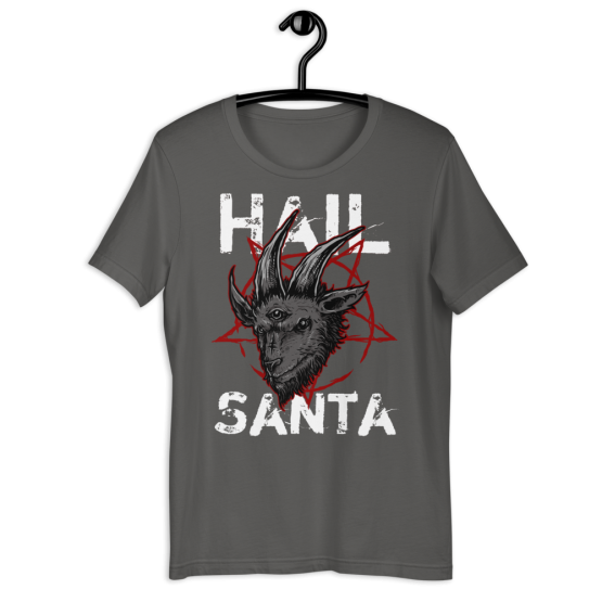 Hail Santa Short-Sleeve Asphalt Unisex T-Shirt