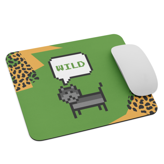Wild 8 - Bit Cat Mouse pad front