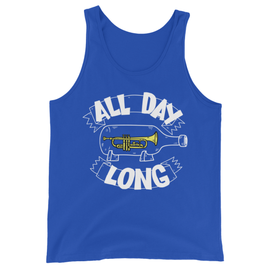 All Day Long Royal Blue Unisex Tank Top