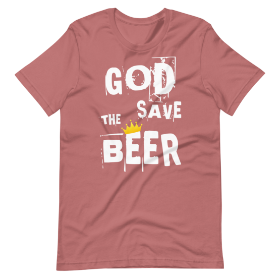 God Save The Beer Mauve T-Shirt