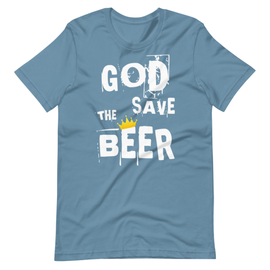 God Save The Beer Steel Blue T-Shirt