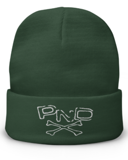 Panku Banda PND Green Embroidered Beanie