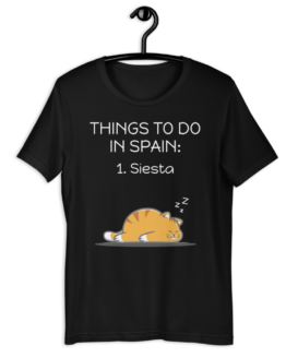 Things To Do In Spain Black T-Shirt