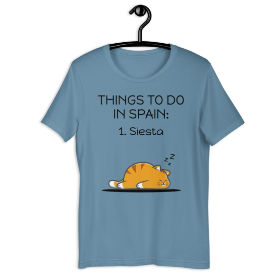 Things To Do In Spain Blue T-Shirt
