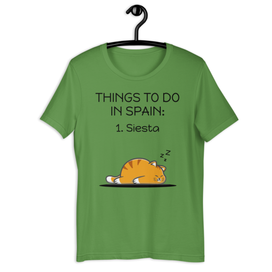 Things To Do In Spain Leaf T-Shirt