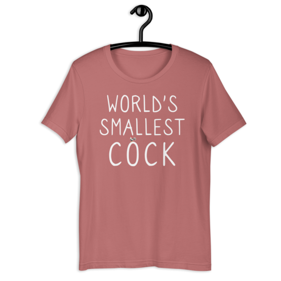World's Smallest Cock Mauve Unisex T-Shirt
