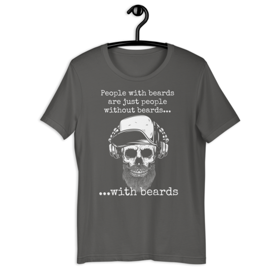 People With Beards Grey T-Shirt