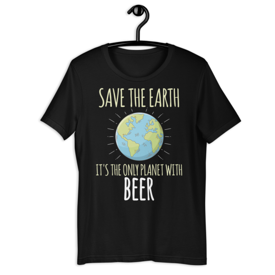 Save The Earth Black T-Shirt