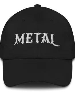 Embroidered Metal Dad hat front