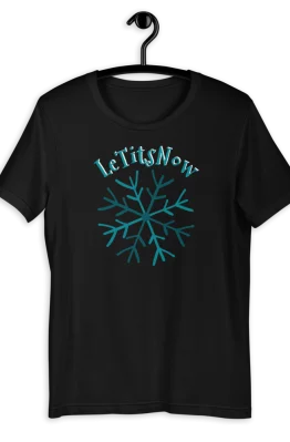 Let It Snow Short-Sleeve Unisex T-Shirt Black