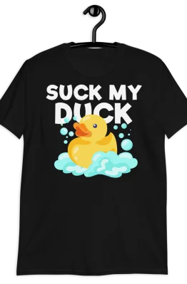 Suck My Duck Short-Sleeve Unisex T-Shirt Black